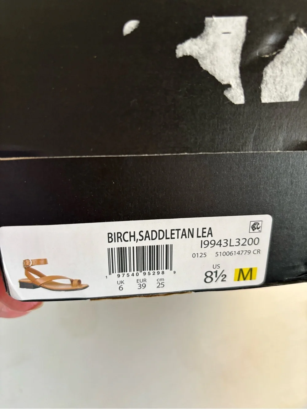 Naturalizer Birch Saddle Tan Leather Strappy Toe Ring Sandal Size 8.5